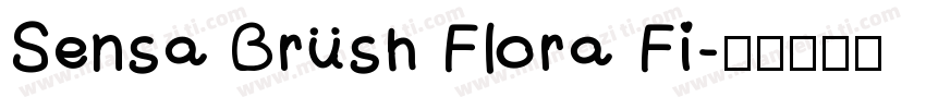 Sensa Brush Flora Fi字体转换